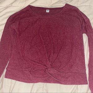 ✨3 for $18 XS Old Navy Crew Neck Top Purple/Maroon